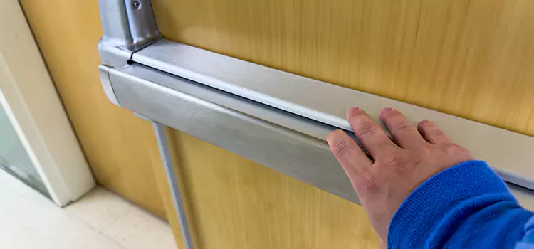 Installing a Push Bar on a Door Spring Hill